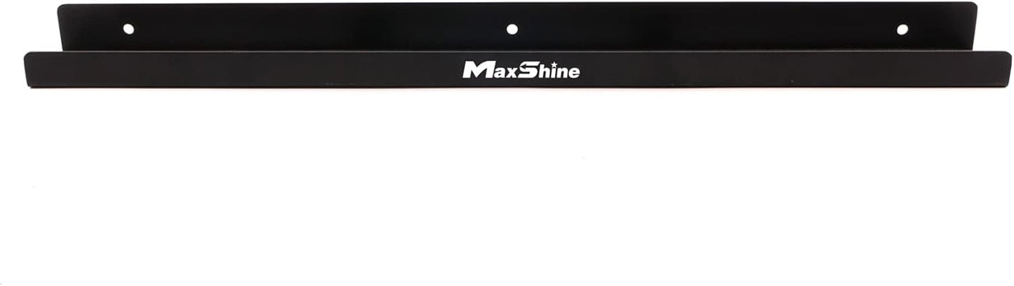 Maxshine Universal Trigger Bottle Holder H03D (Black Metal) | Wall-Mount Organizer Holds 6 Spray Bottles | Lightweight & Durable Rack for Garage Storage, Car Wash, Auto Detailing & Cleaning Supplies