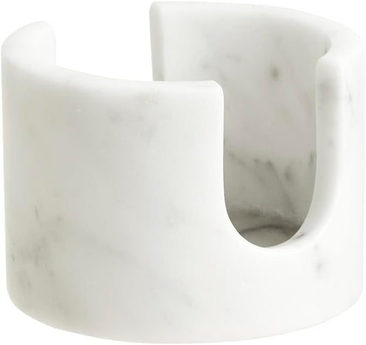 Natural Carrara White Marble Sponge Holder for Kitchen Sink Counter，Kitchen Stone Drying Rack for Countertop
