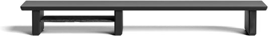 Raico Desk Cockpit Shelf Monitor Stand System Dual Screen Setup Wood Large Desk Accessory Organizer Unit (Black Wood, Medium v2 | 36 Inches)