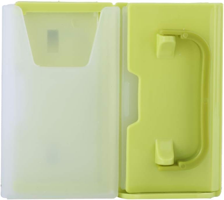 Yctze Adjustable and Spillproof Drink Holder with Handle for Milk Cartons, Boxes - for Toddlers, Kids, Children - Plastic Kitchen Tool (Green)