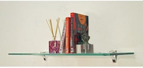Spancraft Glass C-10x36-Chrome Cardinal Glass Shelf, Chrome, 10" x 36"