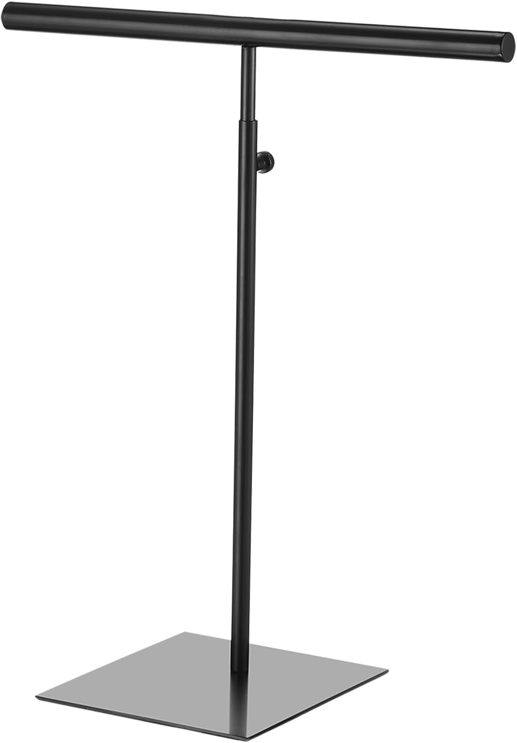 uxcell Necklace Display Stand Adjustable Height Jewelry Rack T Bar Tabletop Purse Holder for Home Boutique Store - Black