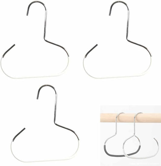 Maximize Closet Space with Versatile Storage, Hat Hangers for Closet, Hat Organizer, Multi-Functional Organizer Space Saving for Hats, Ties, Scarves, Delicate Fabrics (3pcs*White)