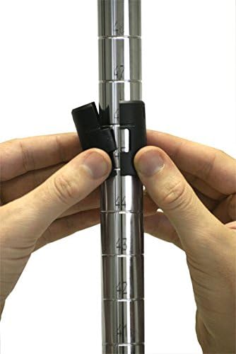 Omega 24" Deep x 24" Wide x 36" High 3 Tier Chrome Starter Shelving Unit