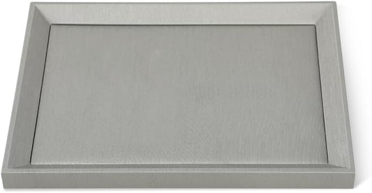 Leather Jewelry Tray, Premium Grey Organizer For Display