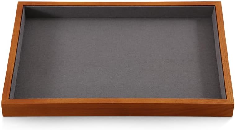 Jewelry Trays, Wood Nightstand Tray,Luxury Jewelry Organizer Drawer,Grey Flat Jewelry Display For Vendors,Ring,Bangle,Watch,Necklace