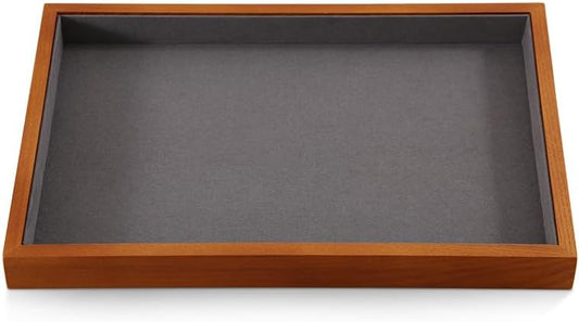 Jewelry Trays, Wood Nightstand Tray,Luxury Jewelry Organizer Drawer,Grey Flat Jewelry Display For Vendors,Ring,Bangle,Watch,Necklace