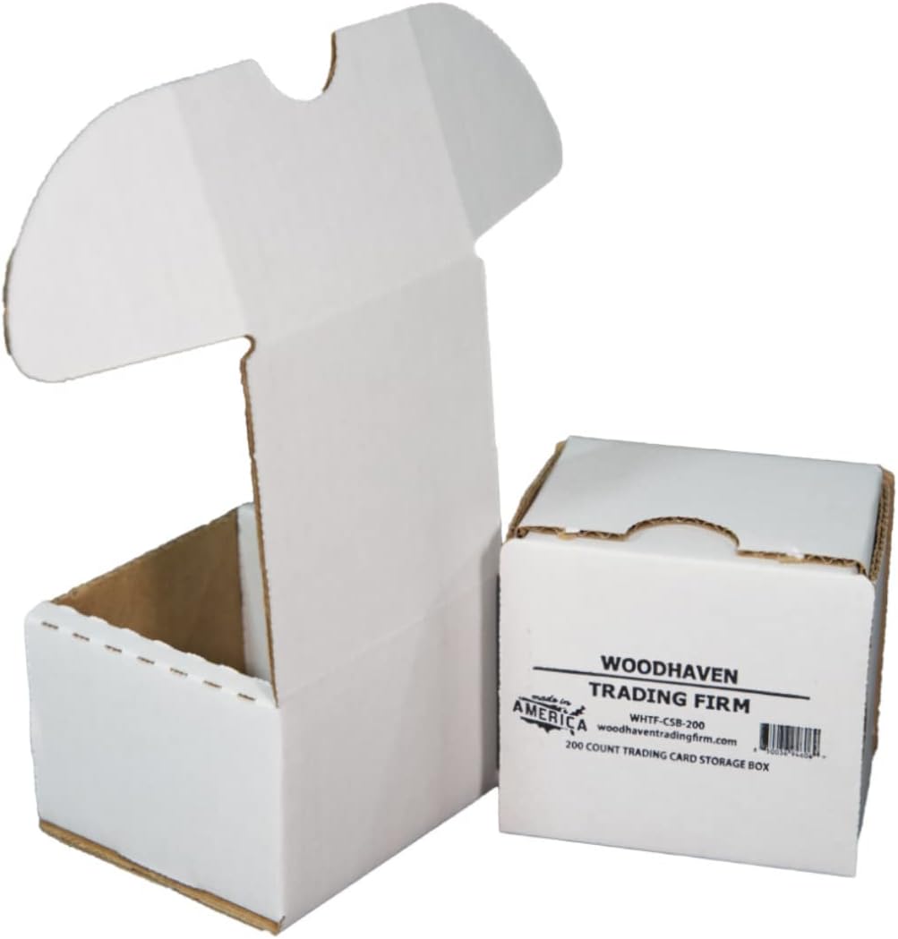 50-Pack • 200-count Hidden-Tuck • Woodhaven Trading Firm Brand Trading/Gaming Card Storage Box