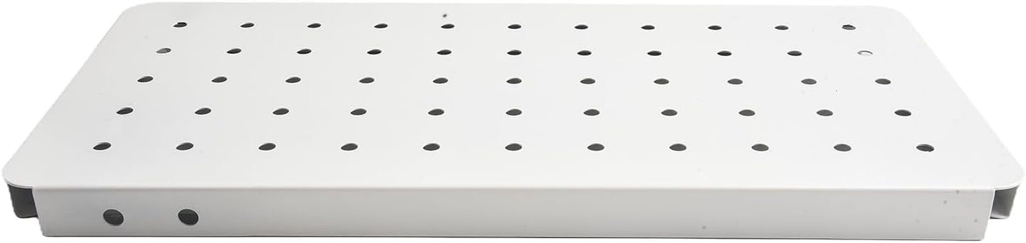 Storage Pegboard for Wall Organization, 14.2" X 7.1" Magnetic-Friendly Steel Panel for DIY Crafts, Mail