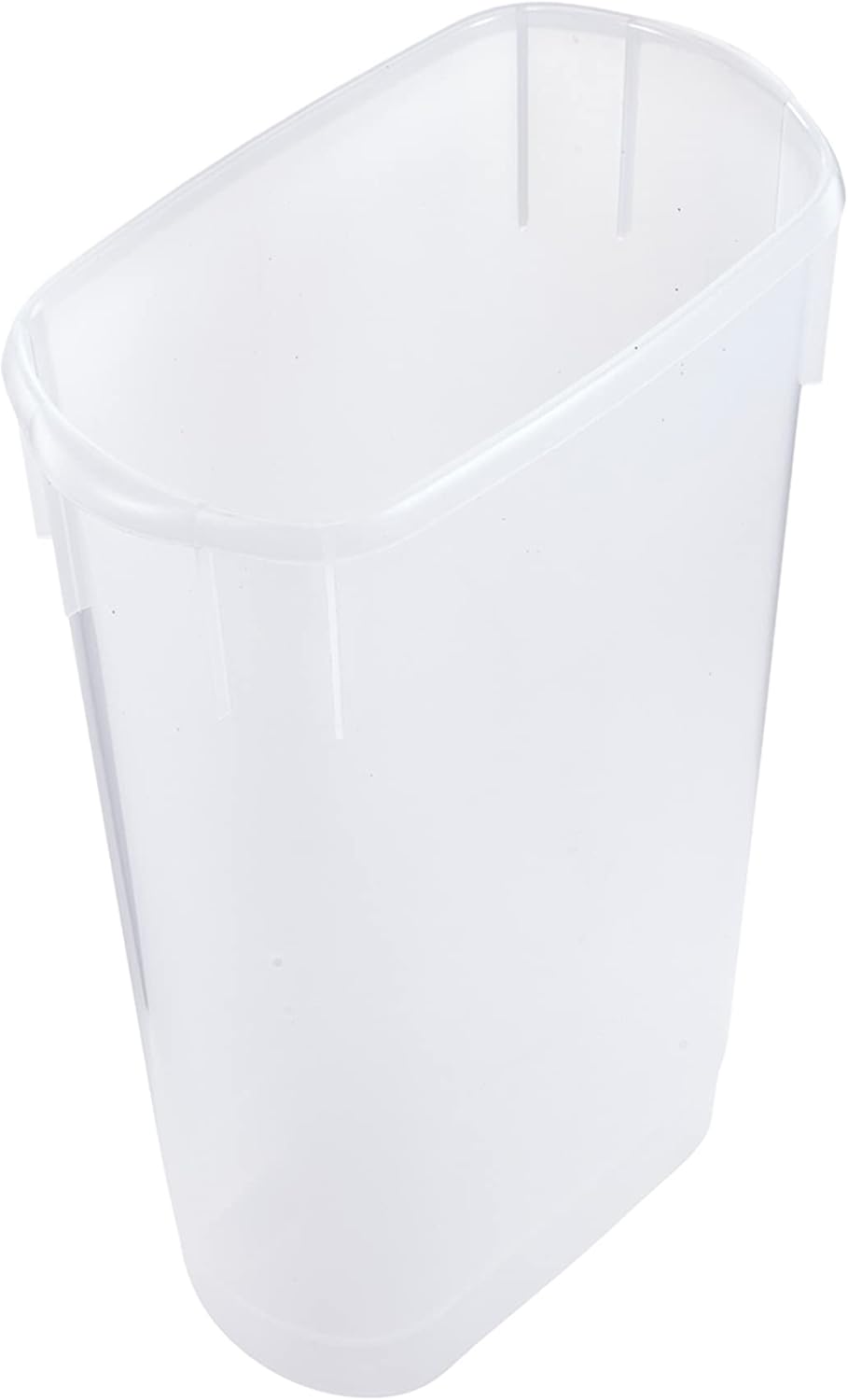 Rubbermaid Wrap N' Craft Plastic Wrapping Paper Organizer Storage Container with Top Ornament Storage Compartment for 20 Standard 30 Inch Rolls, Clear