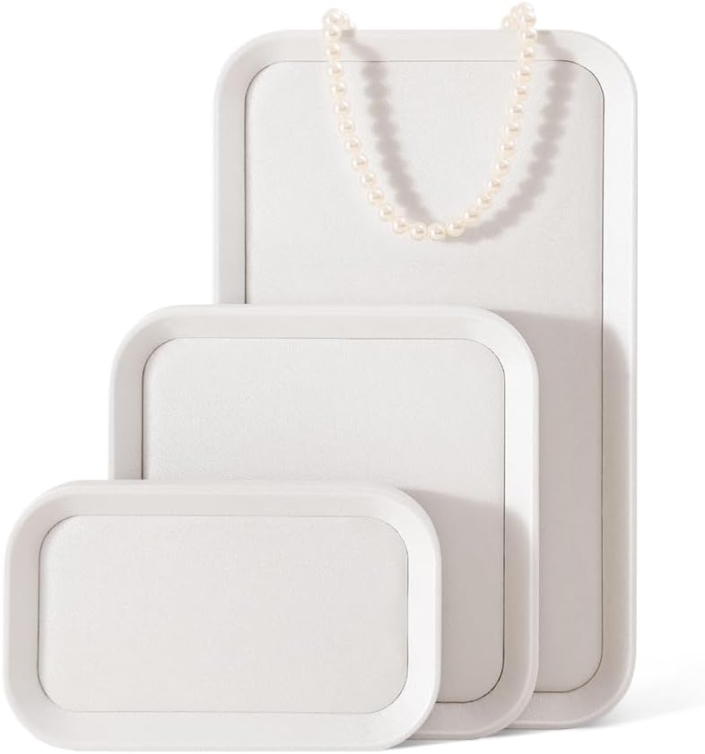 Ring Display, Leather Earring Organizer,Luxury Key Tray,Premium Decorative Tray,White Jewelry Dish