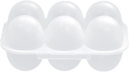 6 Grid Egg Holder Container Portable Carrier Box Hard Shell Storage Case With Lid For Camping Picnic And Travel Kitchen Organization