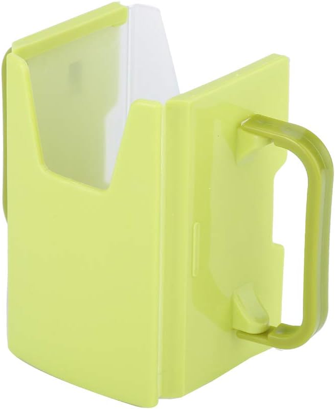 Yctze Adjustable and Spillproof Drink Holder with Handle for Milk Cartons, Boxes - for Toddlers, Kids, Children - Plastic Kitchen Tool (Green)
