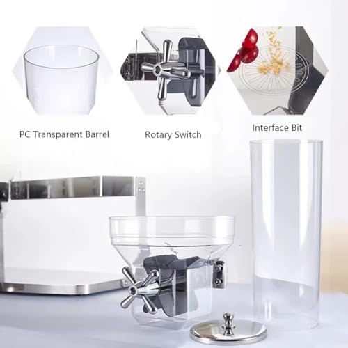Triple Countertop Cereal Dispenser with Stainless Steel Base, 10.5L Dry Food Dispenser Cereal Containers Storage Dispenser Snack Organizer for Kitchen Or Pantry,N