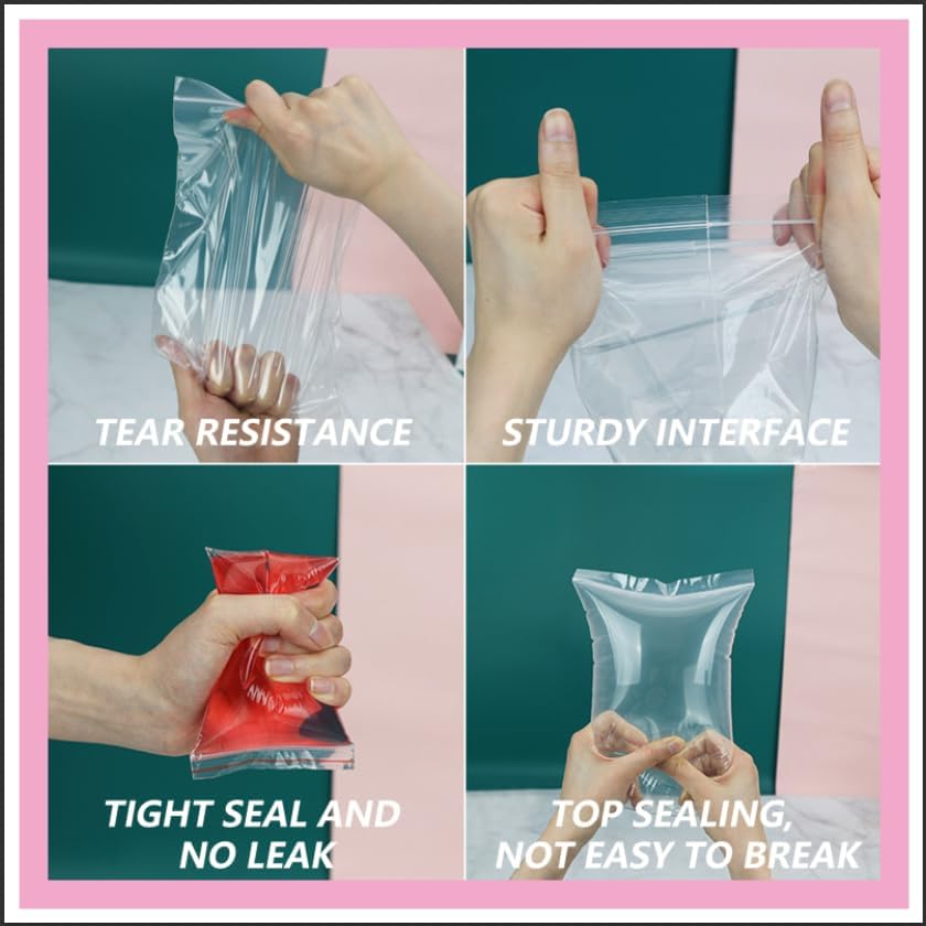 iMailer - 100 Pcs - 10" x 13" Clear Zip Bags - Reclosable Plastic Zip Poly Bags 2 Mil for Prints, Photos, Documents, Clothing, T-Shirt