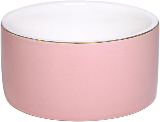 HANKOR Paper Clip Holder - Ceramic Paperclip Holders for Desk, Binder Paper Clip Dispenser Organizer (Pink)
