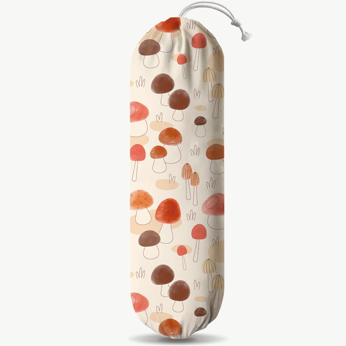 Mushroom Plastic Bag Holder, Reusable Grocery Bags Holder, Washable Hanging Shopping Bags Carrierfor Home Kitchen, Kitchens Housewarming Gifts, Kitchen Pattern Garbage Bag 51