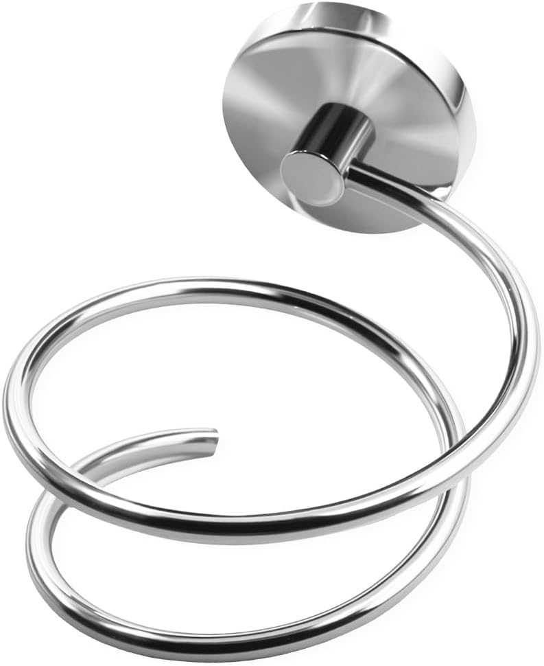 Bathroom Hair Dryer Holder Hair Care Tools Holder Wall Mount Chrome Finished Stainless Steel