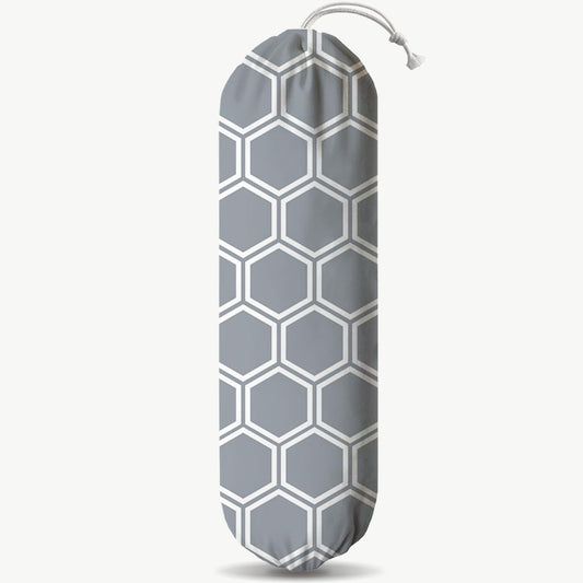 Honeycomb Plastic Bag Holder, Wall Mount Reusable Grocery Bags Holder, Washable Shopping Bags Carrierfor Home Kitchen Pantry Car, Kitchen Pattern Garbage Bag 53