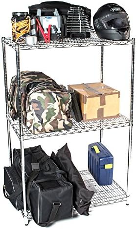 Omega 36" Deep x 36" Wide x 80" High 3 Tier Chrome Starter Shelving Unit
