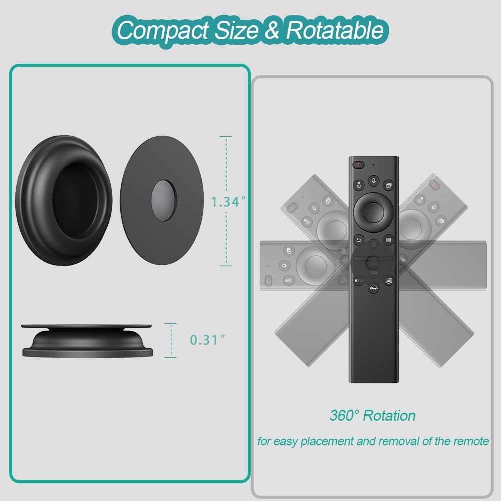 Magnetic Remote Control Holder Wall Mount, 5 Pack TV Remote Holder Wall Mount, Silicone Remotes Organizer Magnetic Remote Holders for Bed, TV, Ceiling Fan and Air Conditioner (Multicolor)