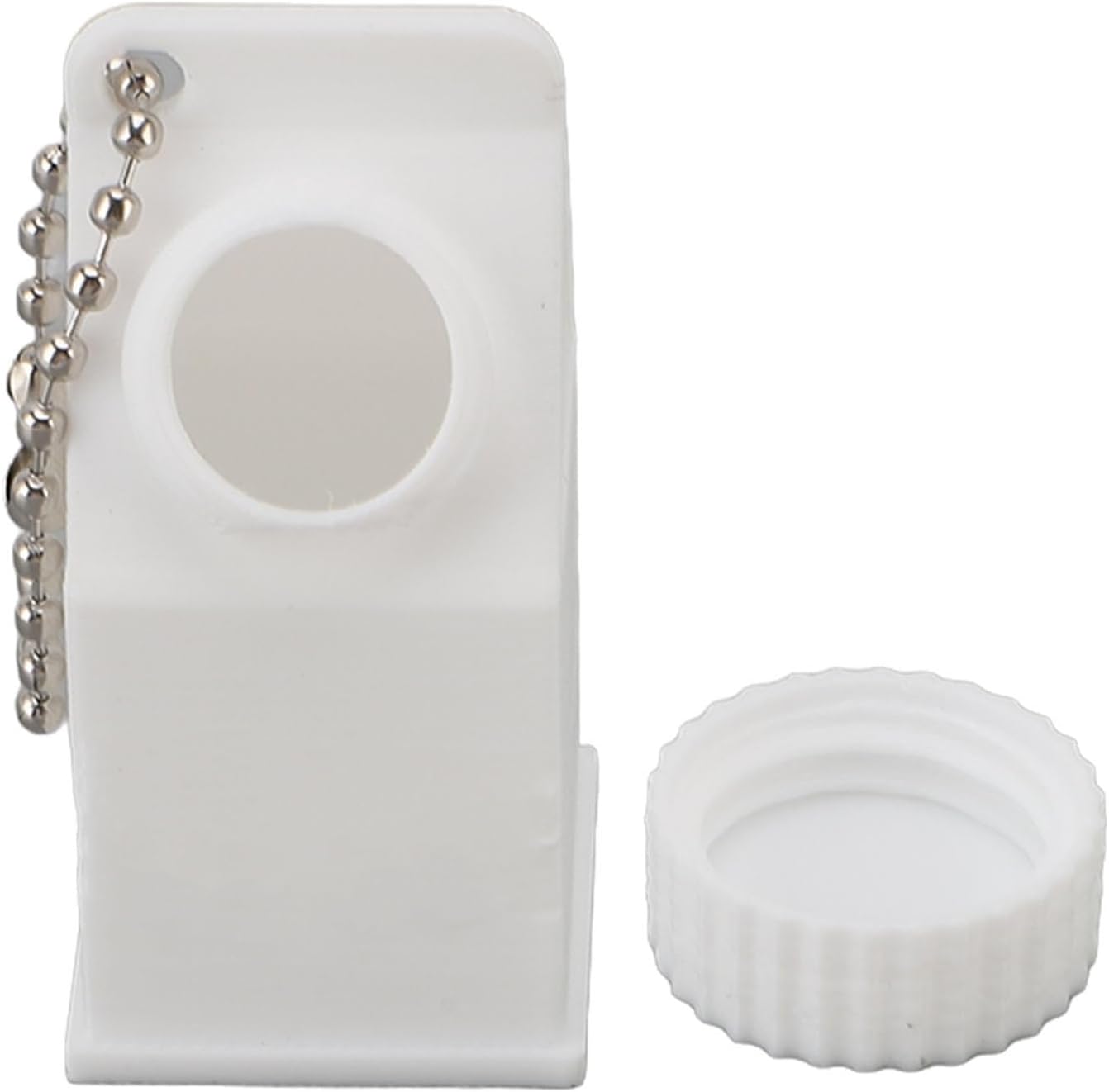 TOPINCN Milk Carton Box Keychain,Tolerant Holder Milk Carton Keychain Holder Mini Lactose Intolerance Pills Case Keychain Container (White)