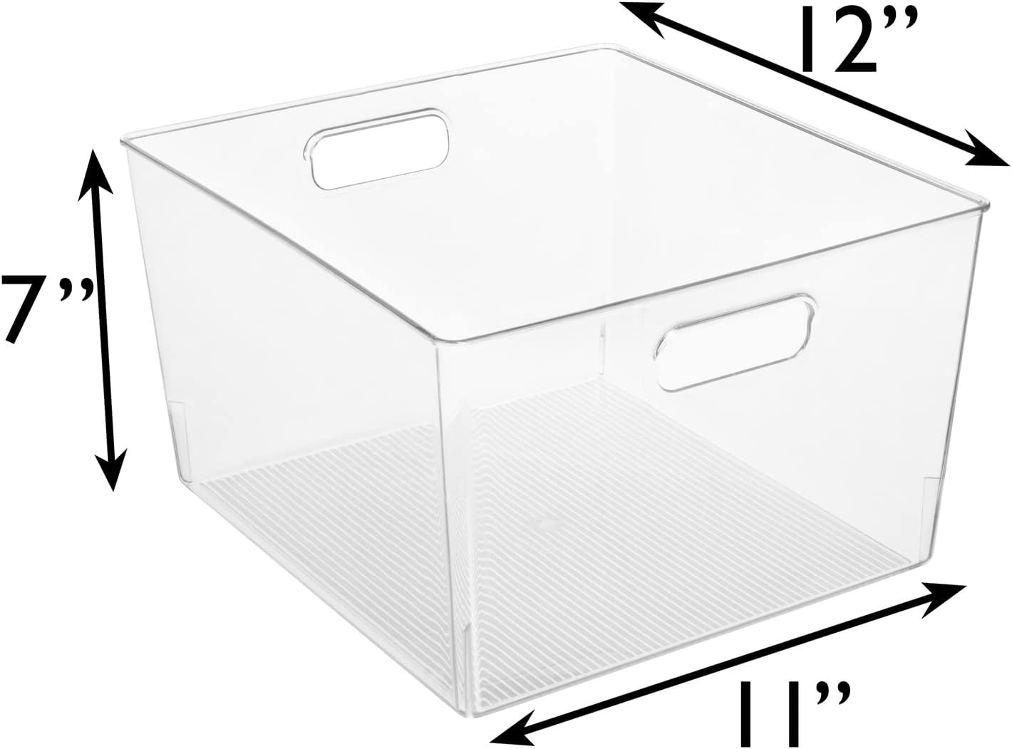 ClearSpace Clear Plastic Storage Bins – XL 8 Pack Perfect Kitchen or Pantry Organization Fridge Organizer and Storage Bins, Cabinet Organizers