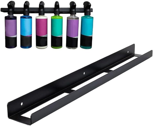 Wall Mounted Metal Spray Bottle Rack, Spray Bottle Holder, Universal-Detailing Spray Bottle Holder For Garage Organizes Up To Six 16oz Bottles
