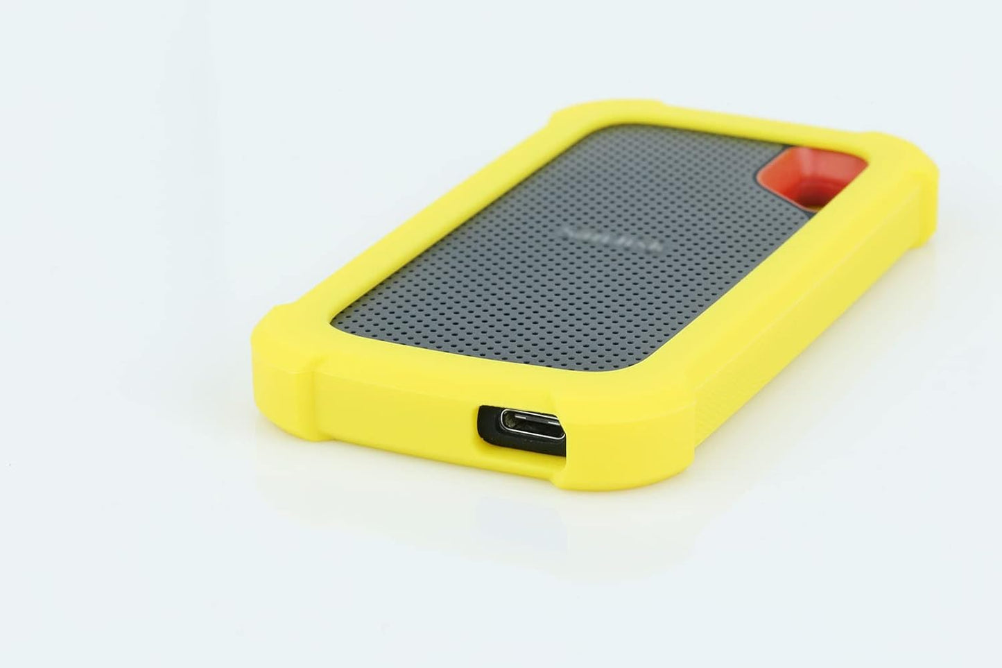 LEFXMOPHY Cover Case Replacement for SanDisk Extreme Portable 500GB 1TB 2TB 4TB New Generation External SSD - Up to 1050MB/s, SDSSDE61 Soft Silicone Portective Skin Sleeve, Yellow