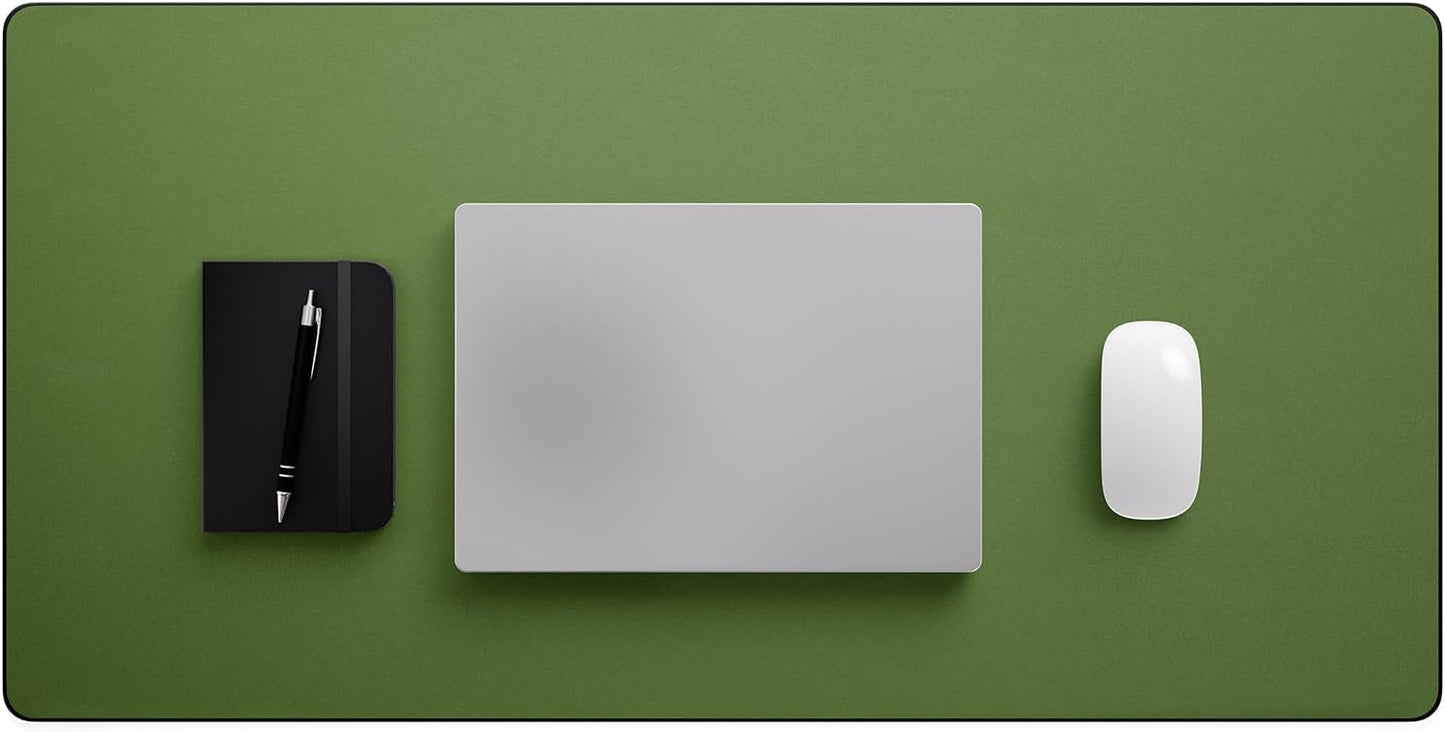 Jotsome Leather Desk Pad Mat, Non-Slip Desk Blotter Pad - Desk Protector for Office, Home, Laptop, and Desktop, Gift for The Holidays or Christmas (Forest Green, 34" x 17")