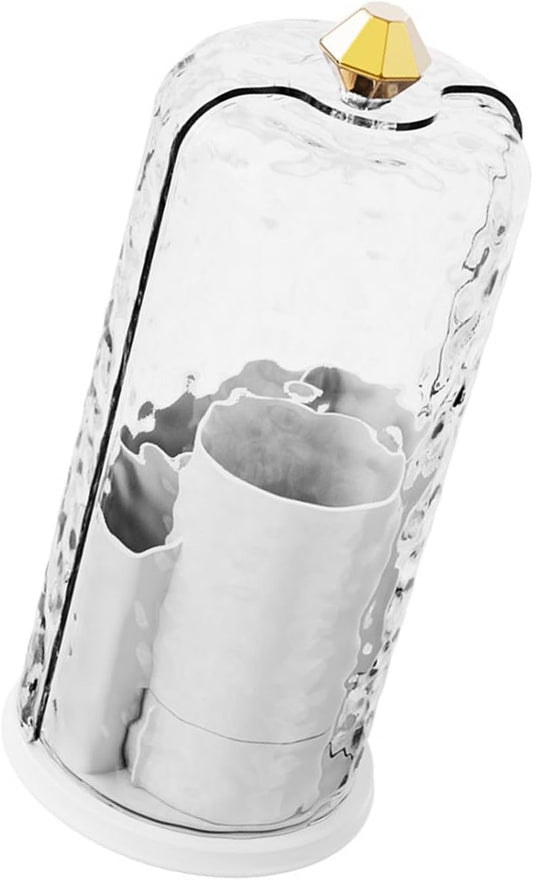 Rotating Makeup Organizer, 360-Degree Clear Cosmetic Case With Adjustable Shelves, Large Capacity For Bathroom Countertop & Vanity