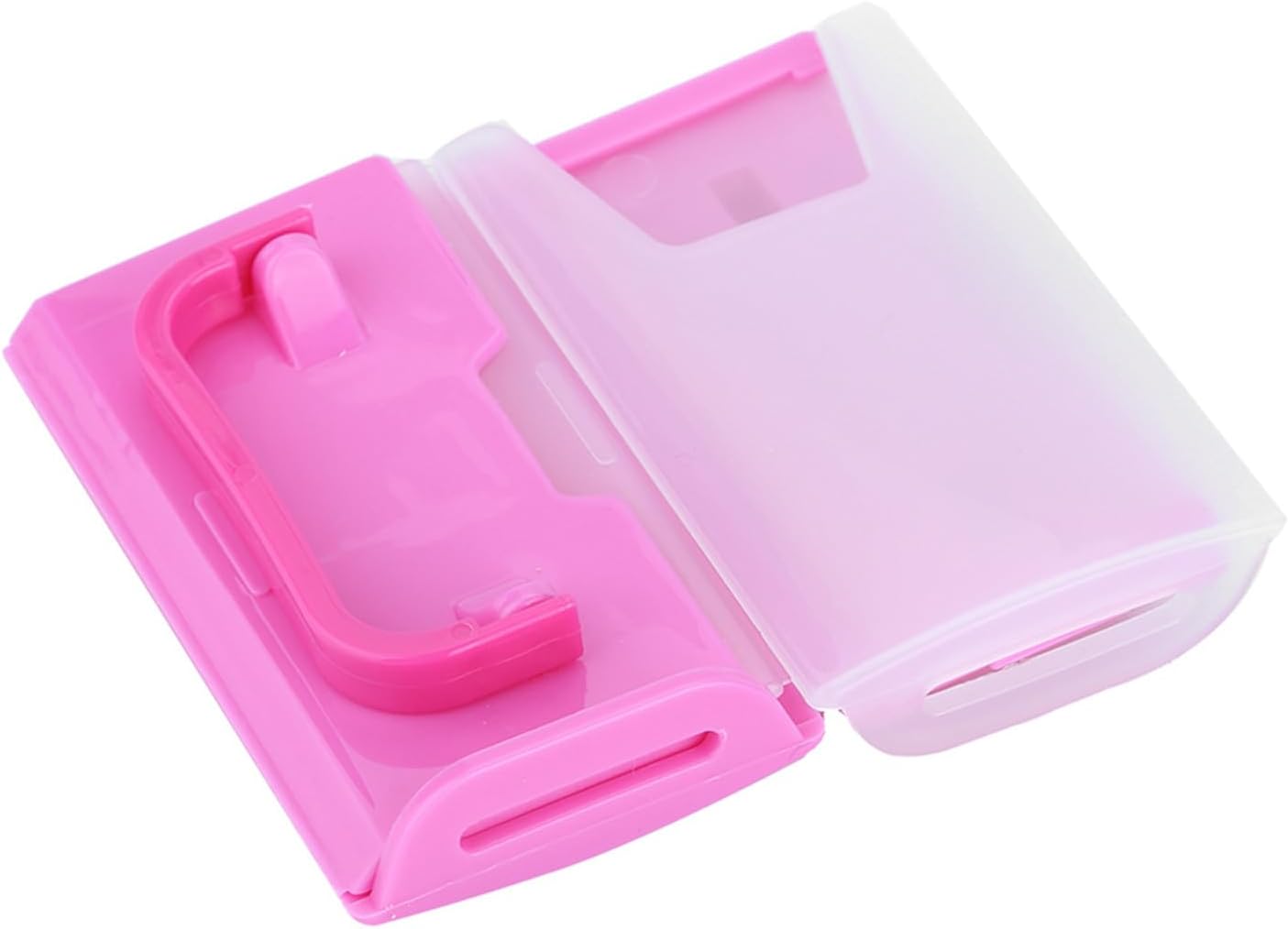 Spill Proof Milk Holder, Adjustable Milk Carton Holder with Handle for Kid Child (Green (Red)