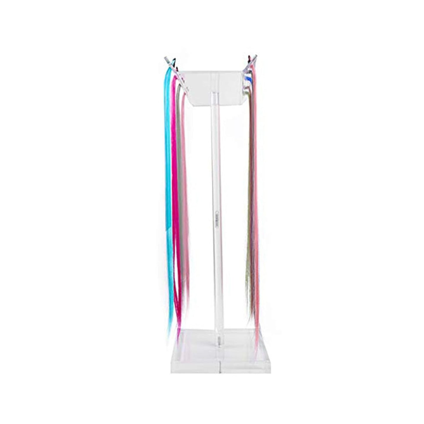 ANGGREK Acrylic Hair Extension Stand, Transparent Sectioning Display Hair Extension Holder for Salon Home