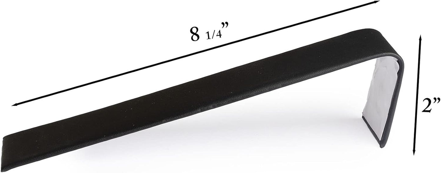 Novel Box 2 Pack Bracelet/Watch Ramp Black Leatherette 2x8.25x2 Inches - Slim and Sleek Ramps for Jewelry Display - Bracelet Holder Organizer Stand for Wedding, Selling & Personal Use