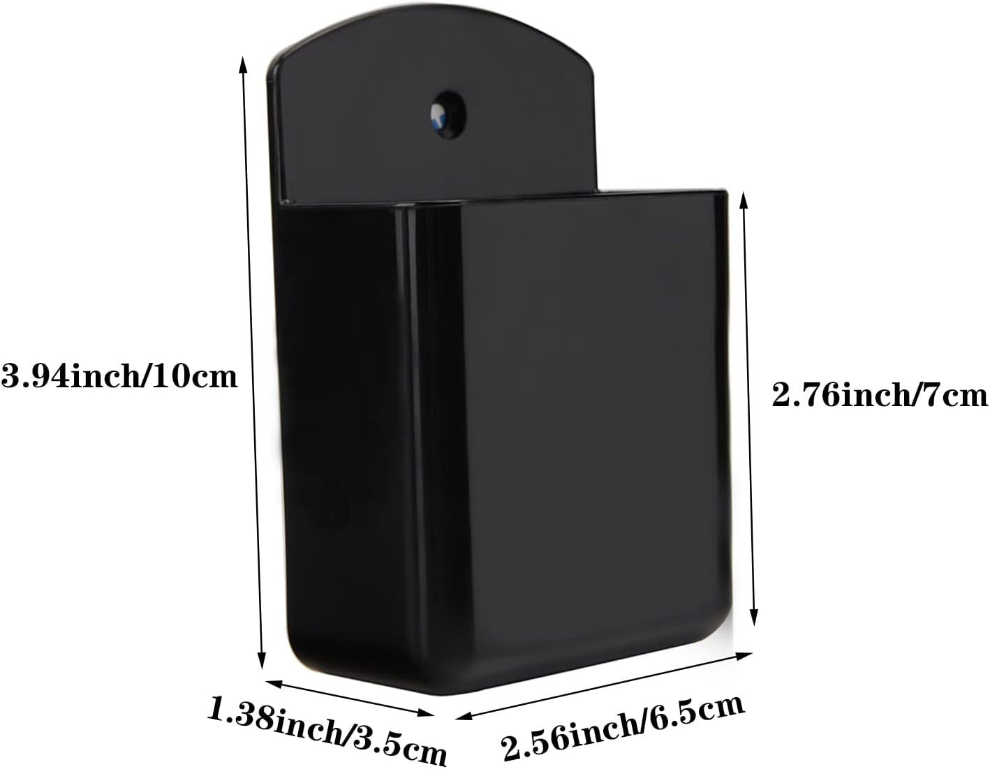 Pack of 2 Self Adhesive TV Air Conditioner Remote Control Holder Wall Mount Storage Box Organizer