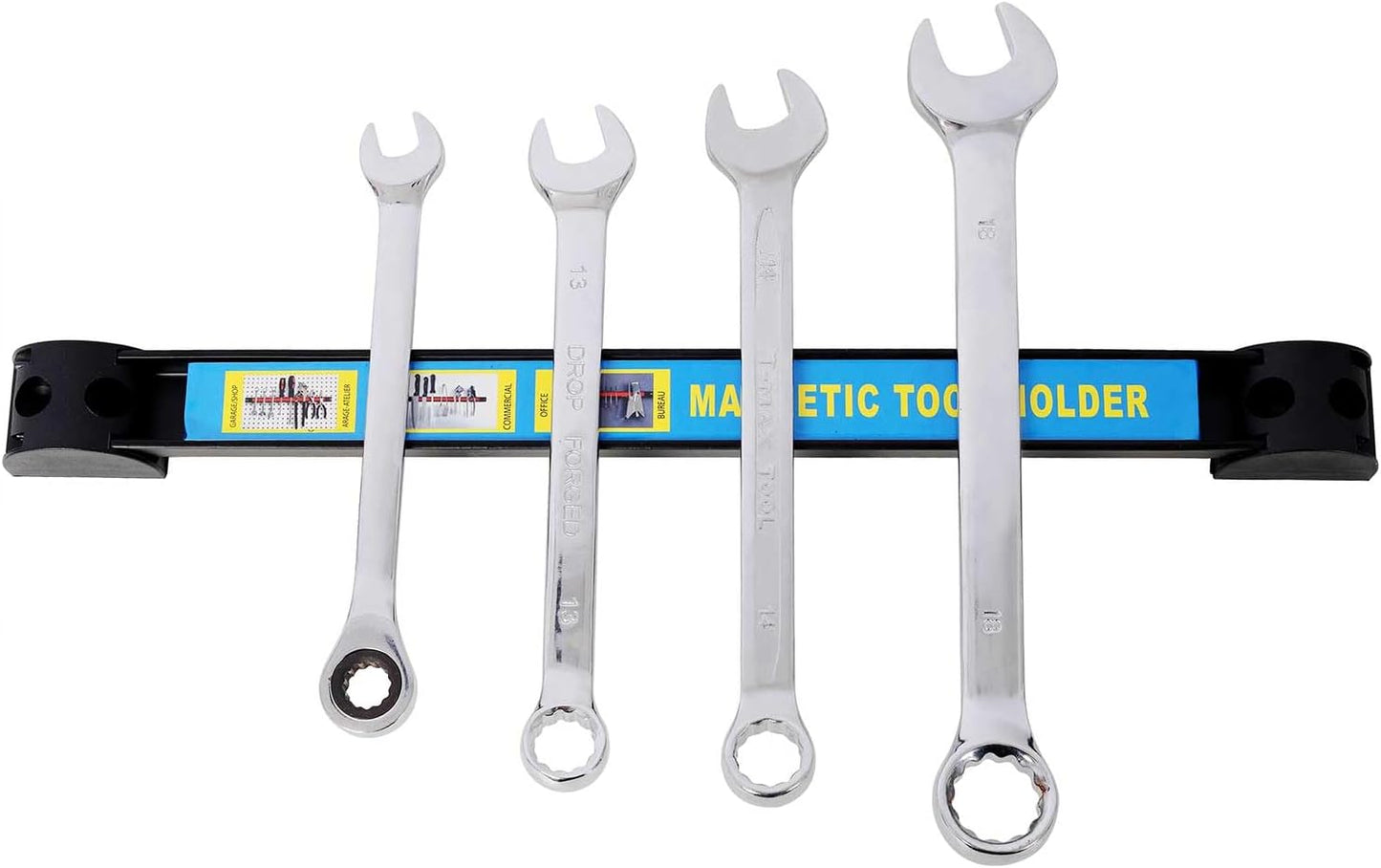 6-Pack Heavy Duty Magnetic Tool Bar Set – 2×12", 2×18", 2×24" Magnetic Tool Holder Strips with Mounting Screws, Expandable Magnetic Organizer Rack for Workshop, Garage, or Workbench