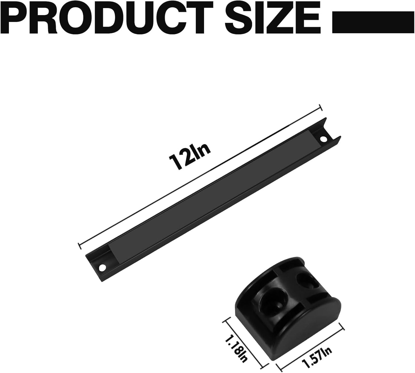 12" Magnetic Tool Holder, 4 Packs Magnetic Storage Strips Magnet Bar PVC Coated for Garage Tool Organizer Mounted Hanging Strip,Heavy Duty of Holder Easy to Install