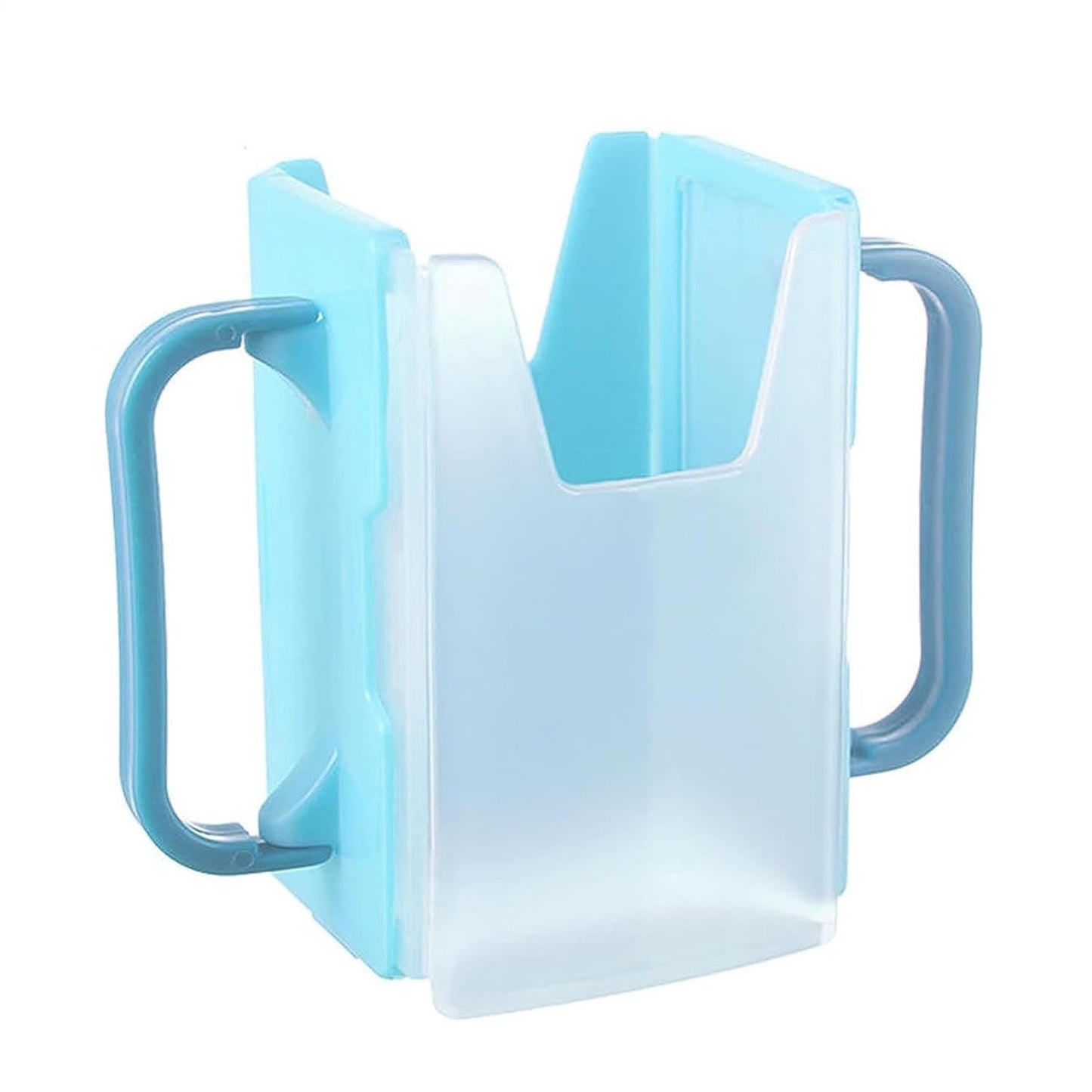 Milk Carton Holder with Handle 8x5cm Reusable Juice Box Holder No Squeeze Adjustable Food Pouch and Milk Box Rack for Kids No Spill