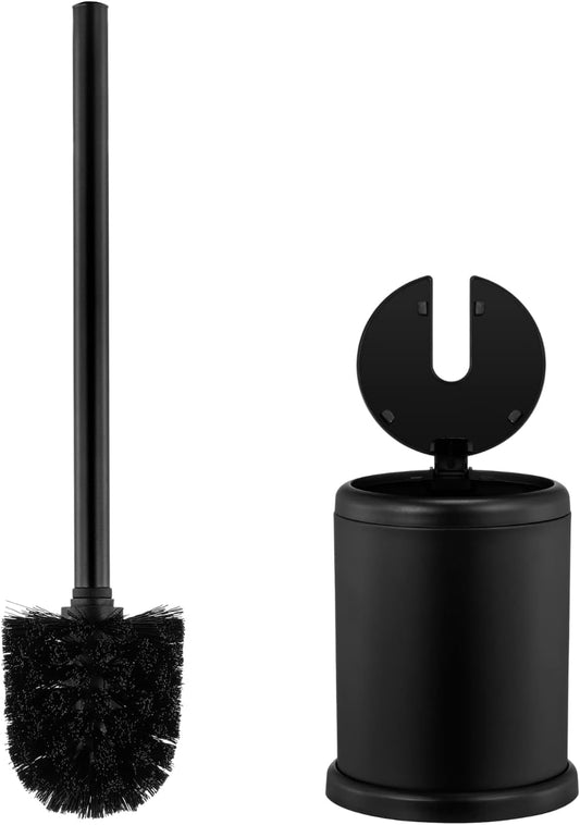 ToiletTree Products Deluxe Toilet Brush with Lid - Black