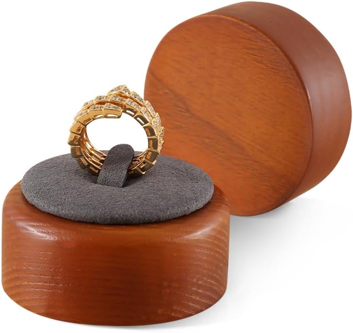 Ring Holder, Jewelry Display for Vendors,Wooden Ring Display,Premium Jewelry Holder,Beige Small Jewelry Stand