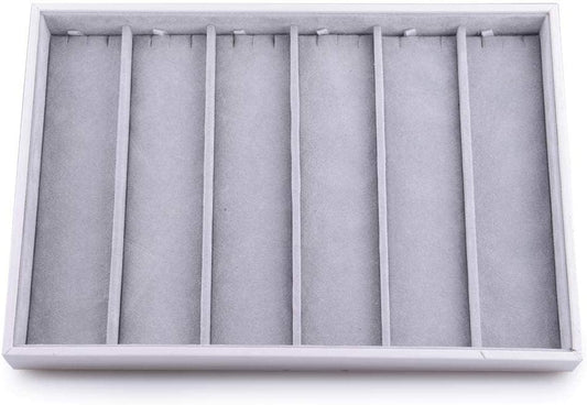 Oirlv Velvet Stackable Jewelry Tray Necklace Pendant Organizer Display Showcase Jewelry Storage trays