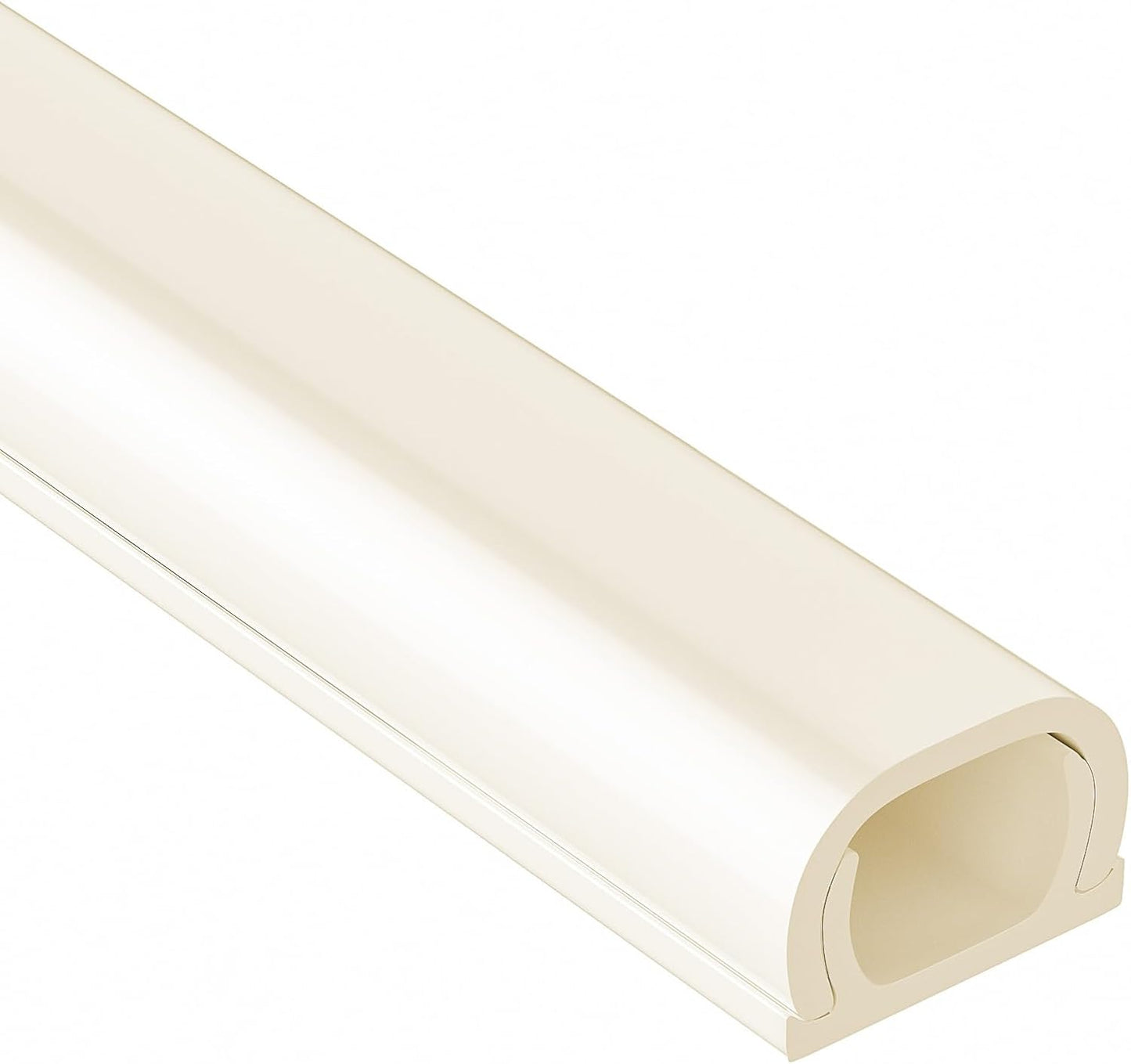 Yecaye 128in Wall Cord Hider for 1 Mini Wire, On-Wall Cord Cover Channel, Wire Concealer, Cable Cover Cable Management for Home Office, W0.5in H0.31in, Beige