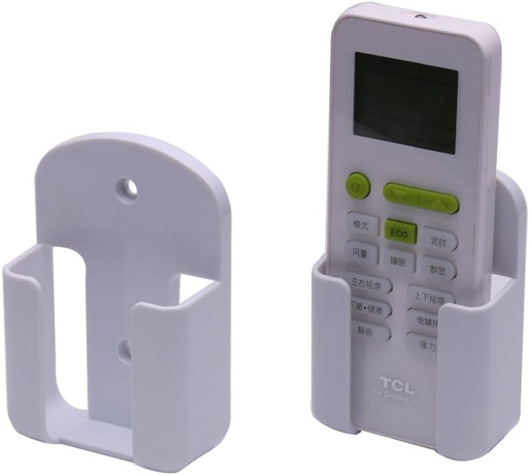 2 Pcs Remote Control Holder Rack Wall Mount Media Organizer Storage Rack