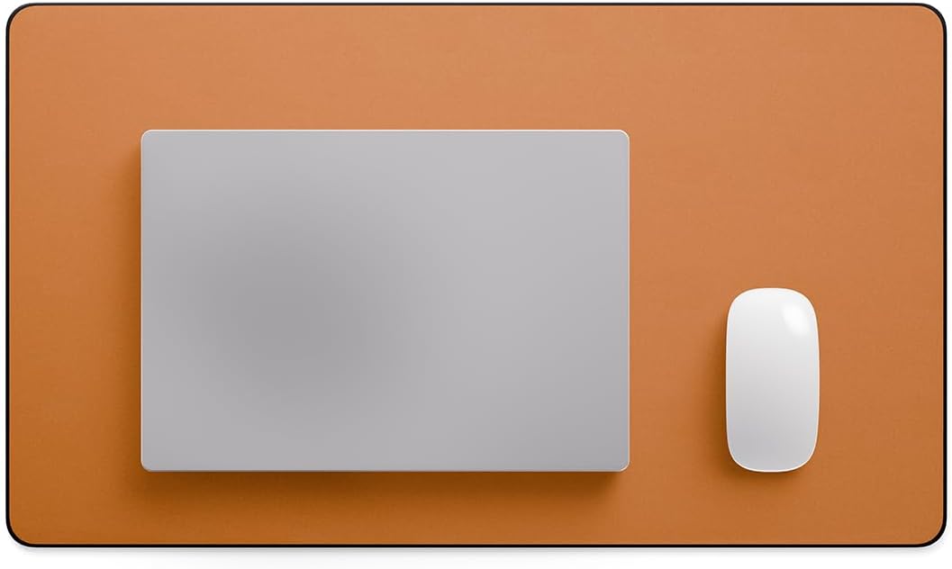 Jotsome Leather Desk Pad Mat, Non-Slip Desk Blotter Pad - Desk Protector for Office, Home, Laptop, and Desktop, Gift for The Holidays or Christmas (Tan, 24" x 14")
