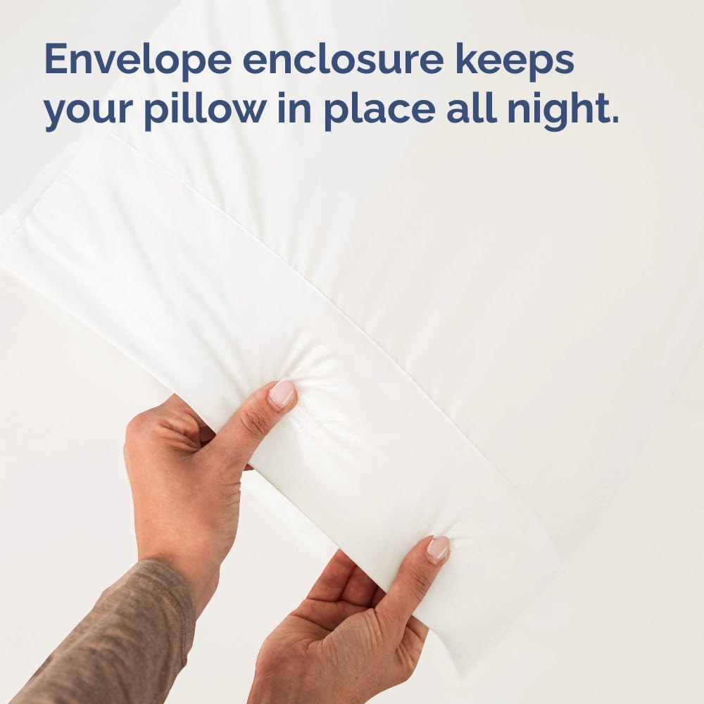 Queen Pillow Cases - 4 Pack - Super Soft Pillowcase Covers - Envelope Enclosure - Hotel Quality Pillow Protectors - Wrinkle Free, Fade & Stain Resistant - Machine Washable - 20" x 30" (Antique White)