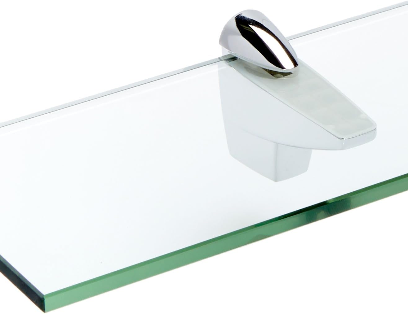 Spancraft Glass F-4.75x36-Chrome Falcon Glass Shelf, Chrome, 4.75" x 36"