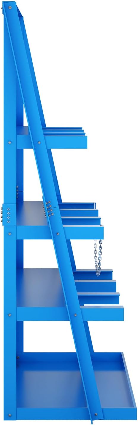 Vertical Bar Rack, 3000 Lbs Weight Capacity, Steel Bays Long Parts Storage Rack, Lumber and Metal Garage Organizer, Heavy Duty Pipe Organizer for Shop Basement