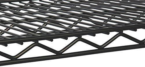 Omega 14" Deep x 24" Wide x 86" High 3 Tier Black Starter Shelving Unit