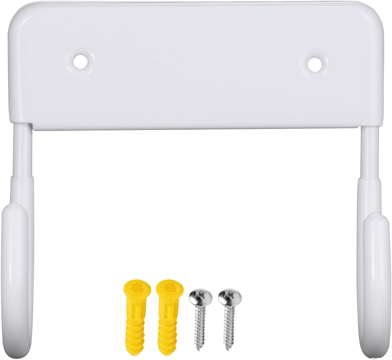 Ironing Board Hanger Wall Mount, Ironing Board Holder Organizer Wall Rack for Laundry Rooms Space-Saving Storage Rack Hanging Shelf Hanger (White)