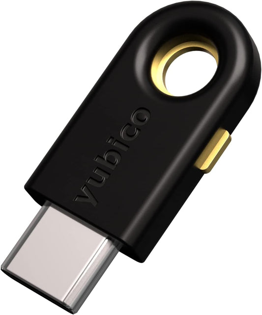 Yubico - YubiKey 5C - Multi-Factor authentication (MFA) Security Key and passkey, Connect via USB-C, FIDO Certified - Protect Your Online Accounts